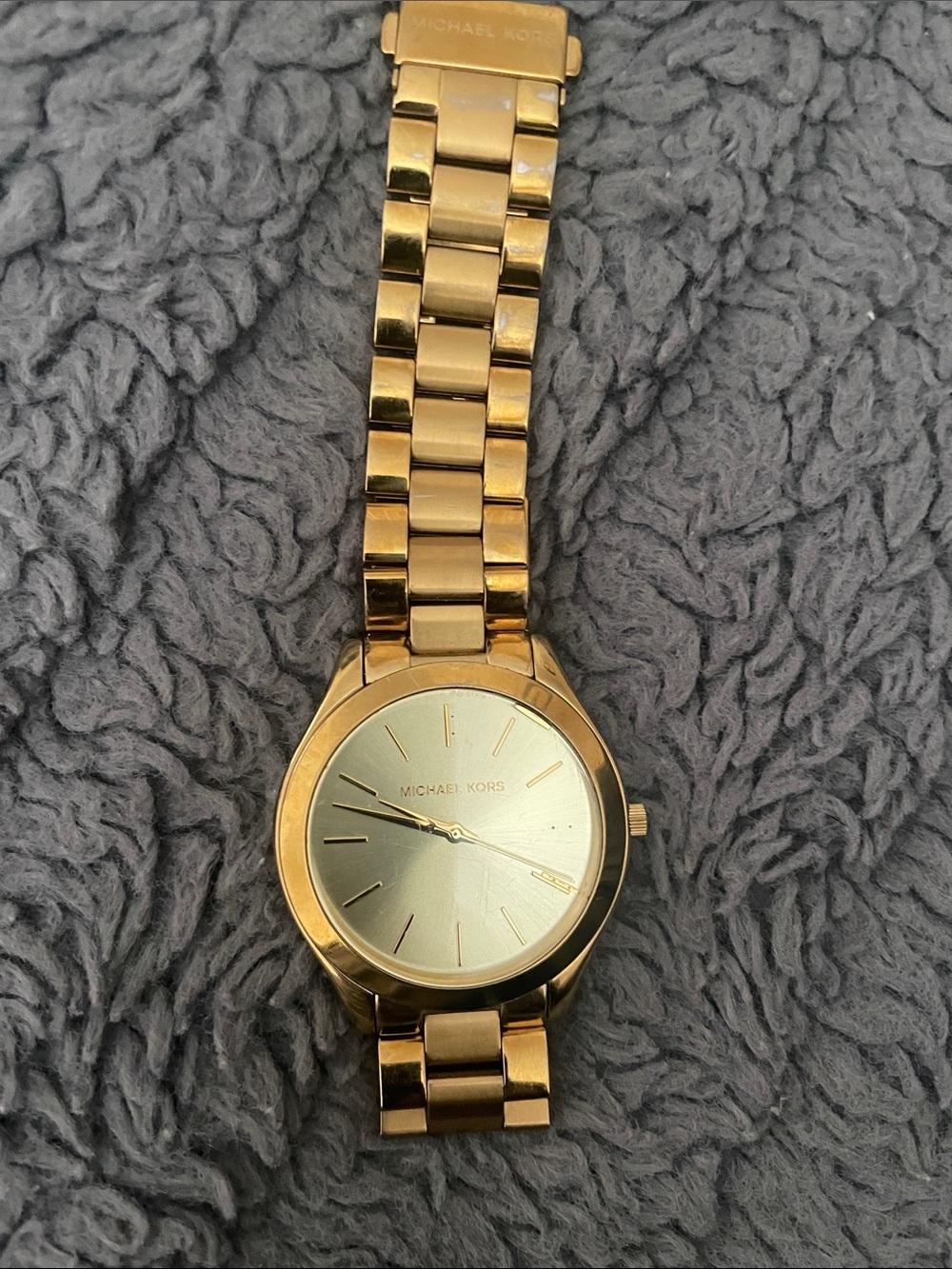Michael Kors Unisex Gold-Tone Bracelet Watch